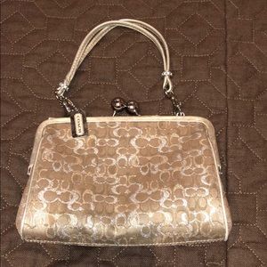 Gold and Silver Coach evening bag!